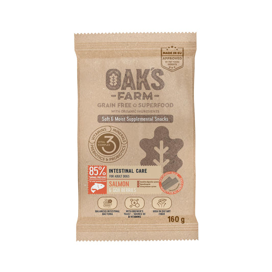Oak's Farm пищевая добавка-лакомство с лососем для взрослых собак