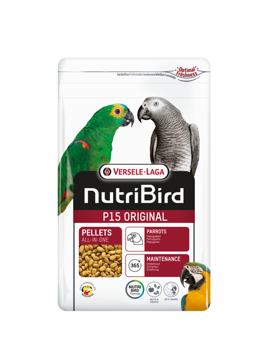 Versele Laga NutriBird P15 Original - корм для попугаев крупных пород, обогащенный витаминами и минералами