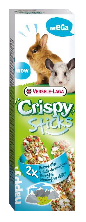 Versele Laga Crispy Mega Sticks Mountain Valley для кроликов и шиншилл