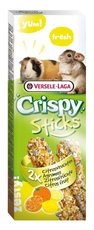 Versele Laga Crispy Sticks с цитрусовыми фруктами для морских свинок и шиншилл