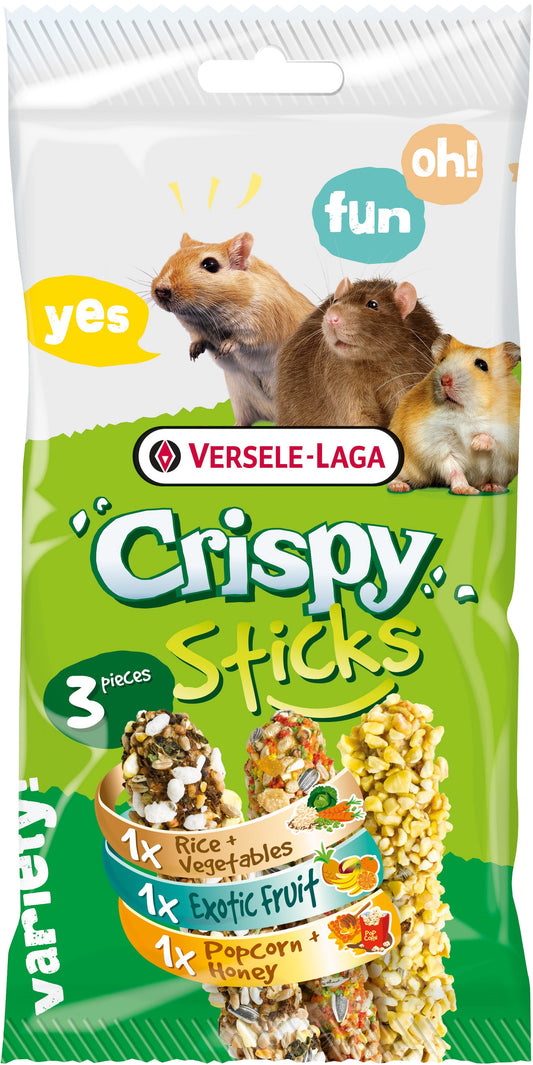 Versele Laga Crispy Sticks Omniivores лакомства для грызунов, трех сортов