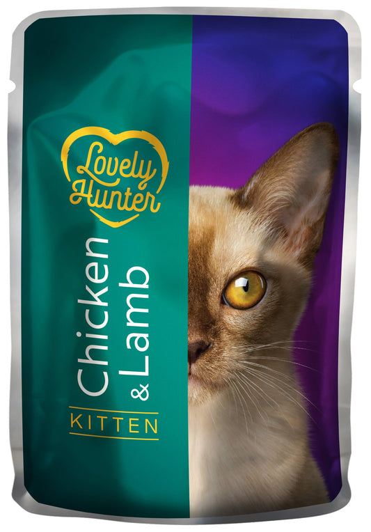 Lovely Hunter консервированный корм для молодых кошек, с курятиной и ягнятиной