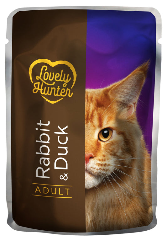 Lovely Hunter Adult консервы для кошек с кроликом и уткой