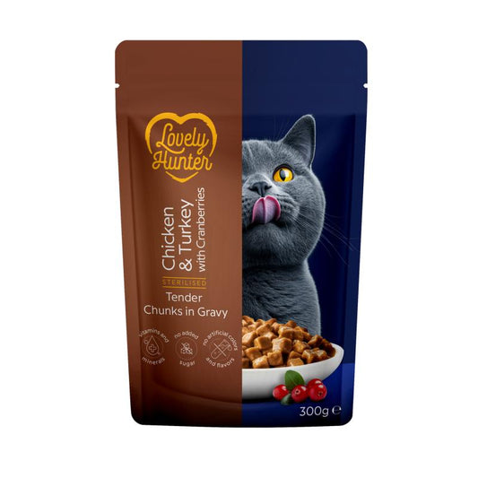 Märgtoit kastreeritud täiskasvanud kassidele kanaliha ja kalkuniga