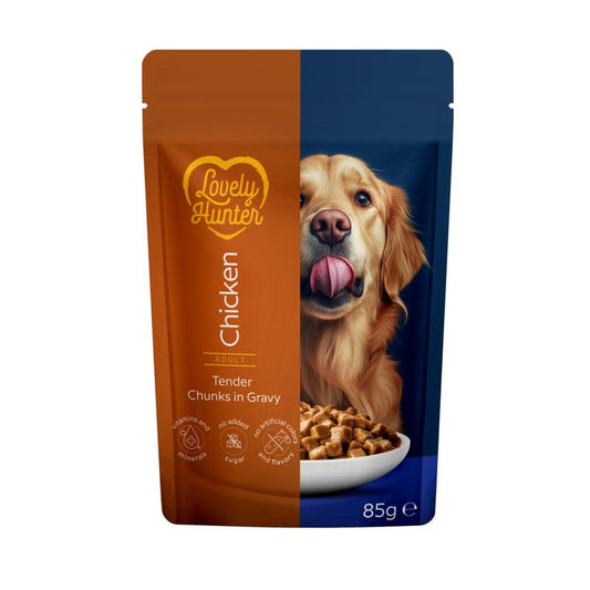 Lovely Hunter Adult All Breed Dogs with Chicken, märgtoit täiskasvanud koertele kõigist tõugudest kanaga