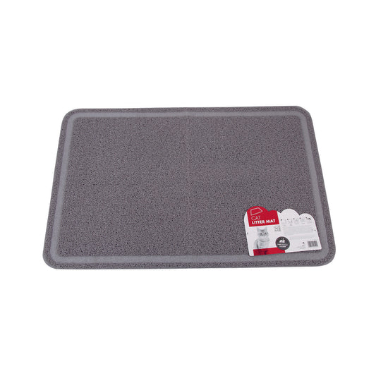 Kassimatt tualeti ette, ristkülikukujuline, hall, 89 x 60 cm