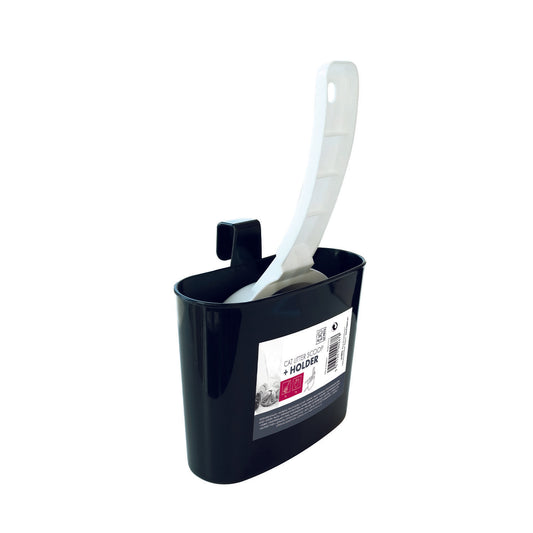 Kassikühvel koos alusega, mitmevärviline, 23 x 16 x 7 cm