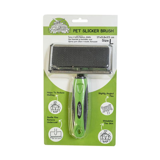 Mr.Fluffy Расческа-щетка для собак и кошек