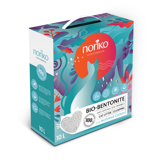 Noriko ULTRA PREMIUM Комкующийся наполнитель для кошачьих туалетов на основе белого бентонита