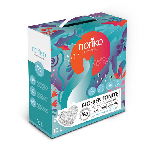 Noriko ULTRA PREMIUM Комкующийся наполнитель для кошачьих туалетов на основе белого бентонита