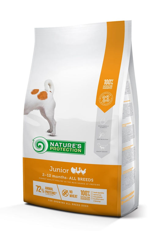 Nature's Protection сухой корм для щенков всех пород, с мясом домашней птицы