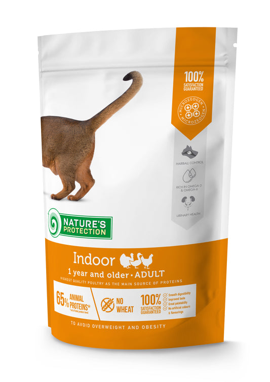 Nature's Protection сухой корм для взрослых кошек, с мясом домашней птицы