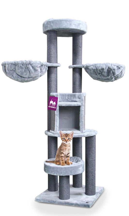 Kassi kraapimispost Cottage 186, 60x60x186 cm, hall