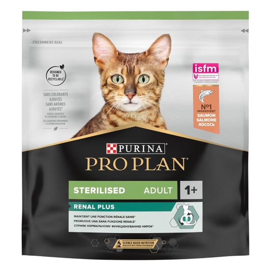 Pro Plan OPTIRENAL сухой корм для кошек после стерилизации, с лососем