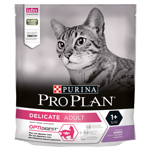 Pro Plan OPTIRENAL сухой корм для чувствительных кошек, с индейкой