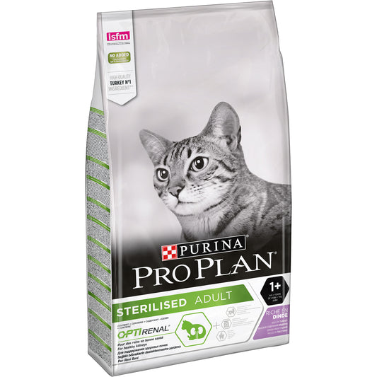Pro Plan OPTIRENAL сухой корм для взрослых кошек после стерилизации, с индейкой