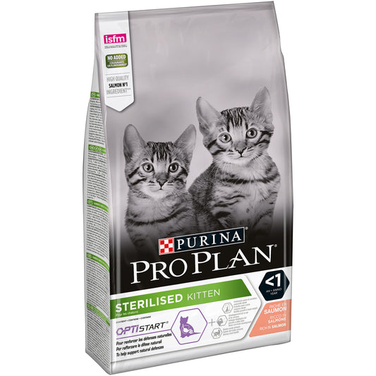 Pro Plan OPTISTART сухой корм для котят после стерилизации, с лососем