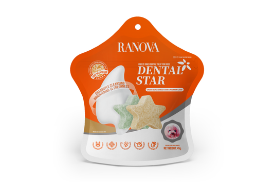 Ranova Dental Star пищевые добавки-лакомства для собак, лиофилизированная курица с персимоном