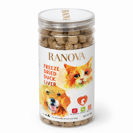 Ranova пищевые добавки-лакомства для собак – лиофилизированная утиная печень