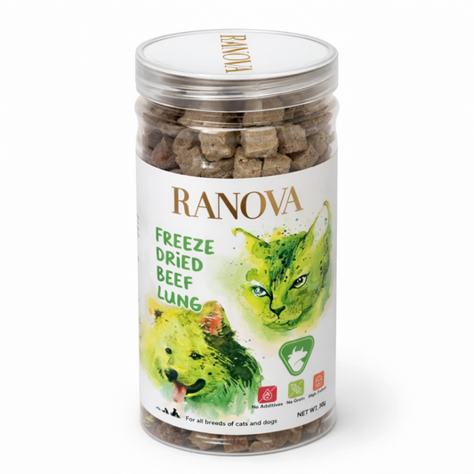 Ranova пищевые добавки-лакомства для собак – лиофилизированные говяжьи лёгкие