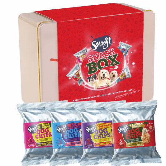 Smoofl koeratoidulisand-maius, jõulukarp, erinevad sordid - veiselihaga, lõhega, kalkunilihaga, kängurulihaga