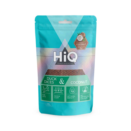 HiQ kasside täiendsööt parditükid kookospähkliga, 75 g