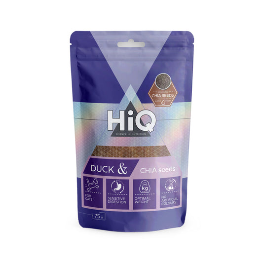 HiQ kasside täiendsööt parditükid Hispaania salvei seemnetega, 75 g