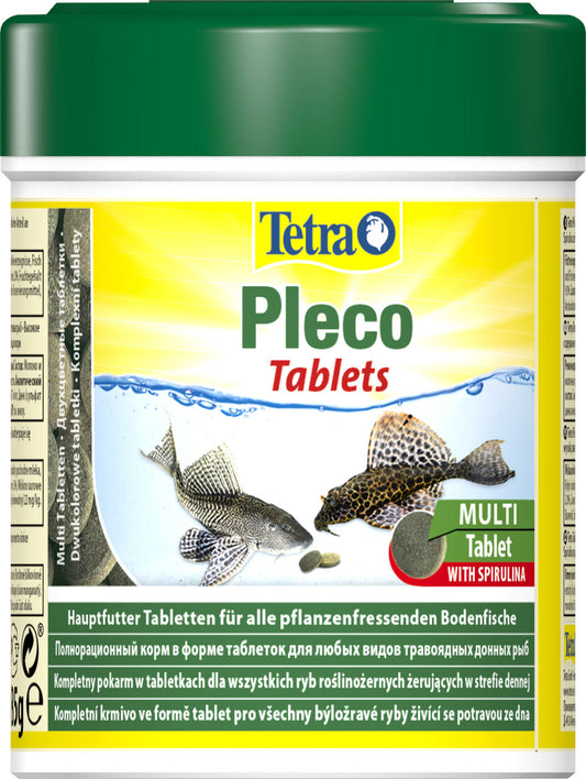 Tetra Pleco Tablets корм для растительноядных аквариумных рыбок, 
