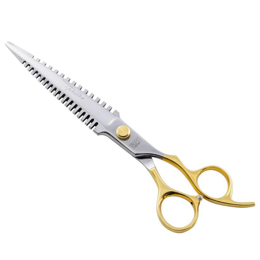 Multifunktsionaalsed lõikamis- ja harvenduskäärid koos karbiga, Janita Plunge Perfection line, 19 cm
