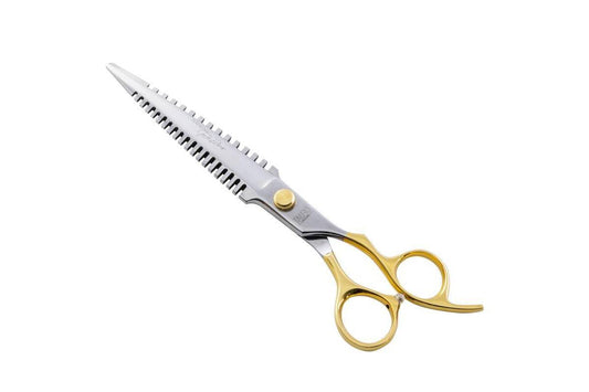 Multifunktsionaalsed lõikamis- ja harvenduskäärid koos karbiga, Janita Plunge Perfection line, 19 cm