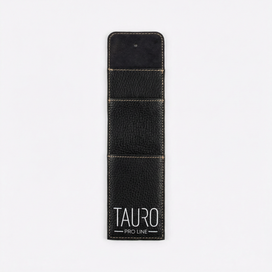 TAURO PRO LINE professionaalne naturaalnahast groomeri tööriistahoidja, must, 24 × 5 cm