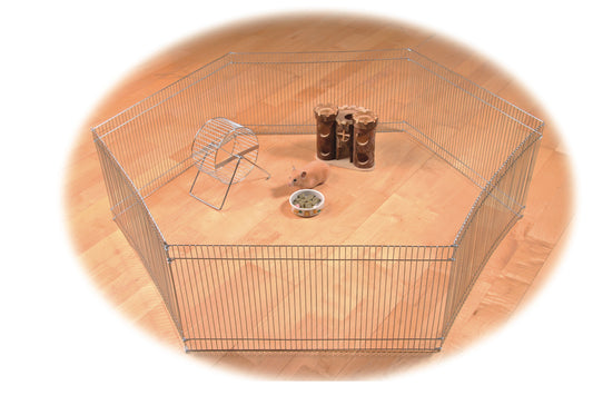 Näriliste aedik, metallist, 6 osa, 48x25 cm