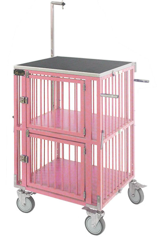 Unipet Kokkupandav lemmikloomade jalutuskäru, 2-korruseline, suurus S, 55x47x95 cm