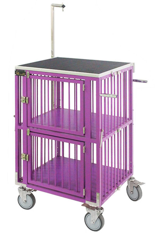 Unipet Kokkupandav lemmikloomade jalutuskäru, 2-korruseline, suurus S, 55x47x95 cm