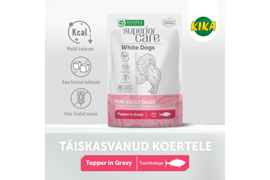 Nature's Protection Superior Care консервированная пищевая добавка для взрослых белошерстных собак всех пород, с тунцом