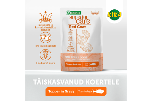 Nature's Protection Superior Care консервированная пищевая добавка для взрослых собак всех пород с рыжим окрасом шерсти, с тунцом