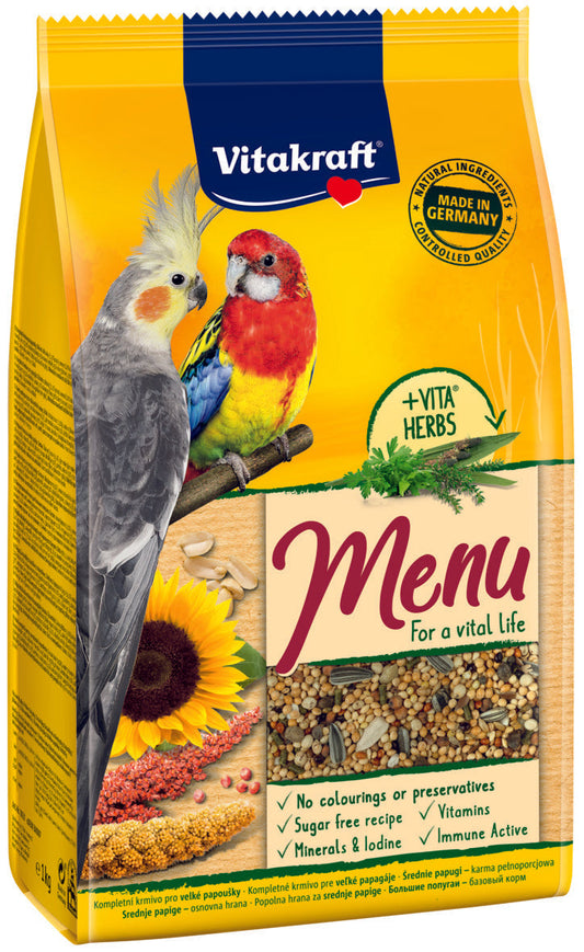 Vitakraft PREMIUM MENU täissööt papagoidele