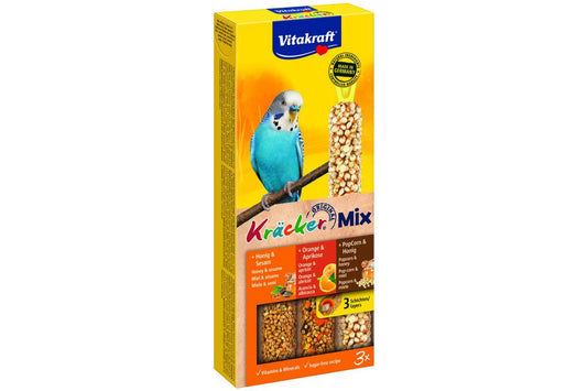 Väikeloomade maiustused mee, apelsini ja popkorniga