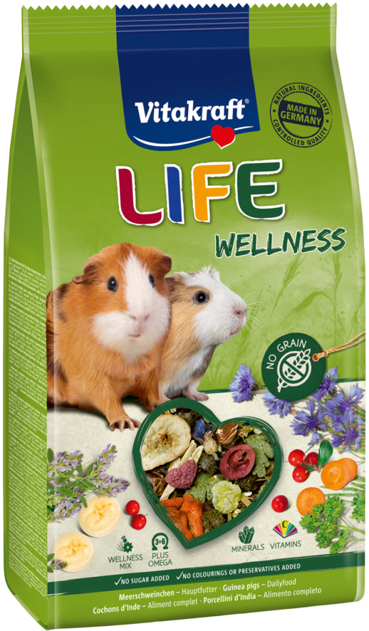 Vitakraft LIFE WELLNESS полнорационный корм для морских свинок