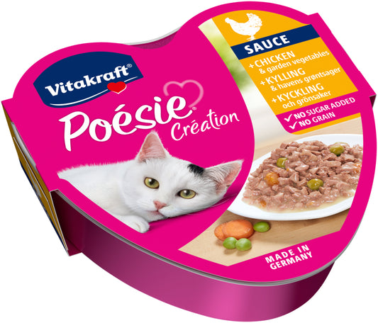 Vitakraft POESIE CREATION консервированный корм для взрослых кошек, с курицей и овощами
