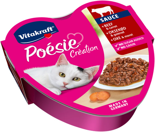 Vitakraft POESIE CREATION консервированный корм для взрослых кошек, с говядиной и морковью