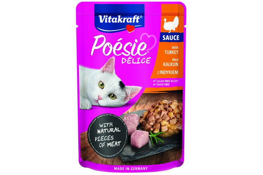Vitakraft POESIE DELICE консервированный корм для взрослых кошек, с индейкой