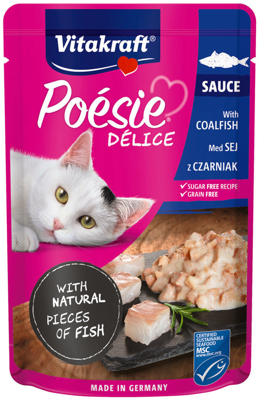 Vitakraft POESIE DELICE консервированный корм для взрослых кошек, с треской