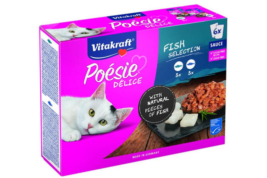 Vitakraft POESIE DELICE multipack консервированный корм для взрослых кошек, с рыбой
