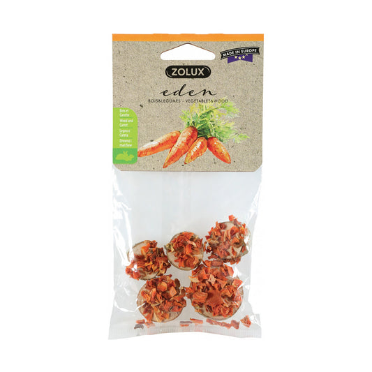 Täiendsööt Kuivatatud porgandiviilud närilistele Eden, 30g