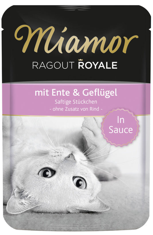 Finnern Miamor Ragout консервированный корм для взрослых кошек, с мясом утки и домашней птицы