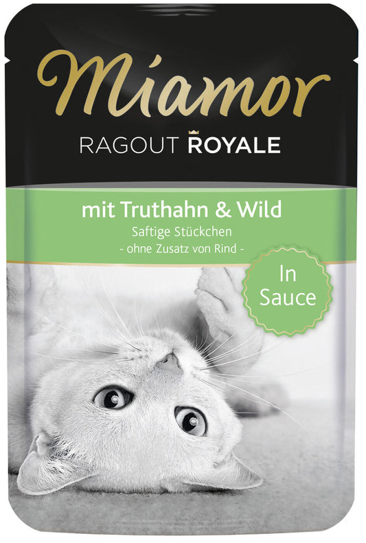 Finnern Miamor Ragout консервированный корм для взрослых кошек, с индейкой и дичью