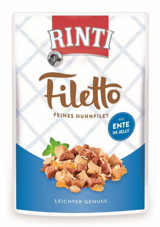 Finnern Rinti RINTI FILETTO консервированный корм для взрослых собак, с курятиной и утятиной