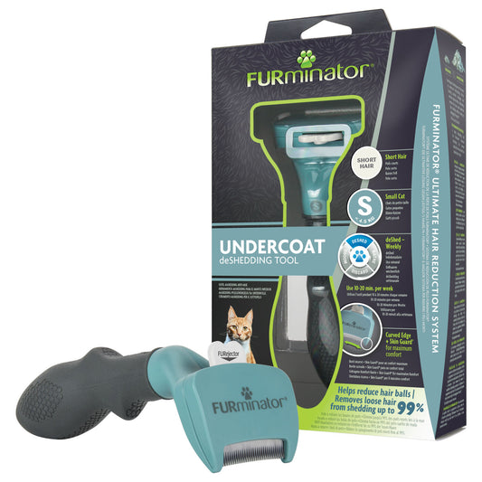 Furminator Расческа-фурминатор Cat deShedding Small Cat для короткошерстных кошек MR
