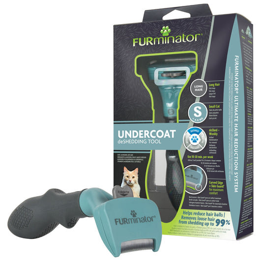Furminator Расческа-фурминатор Cat deShedding Small Cat для длинношерстных кошек MR